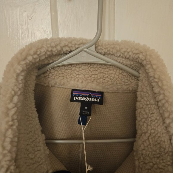 Patagonia Men's Classic Retro-X Fleece Jacket, White, Sz M - Picture 3 of 6